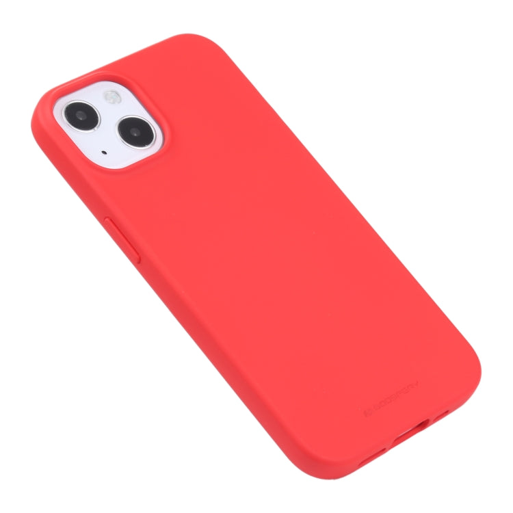 For iPhone 13 mini GOOSPERY SOFT FEELING Liquid TPU Shockproof Soft Case (Red) - HoMEdemic™ 