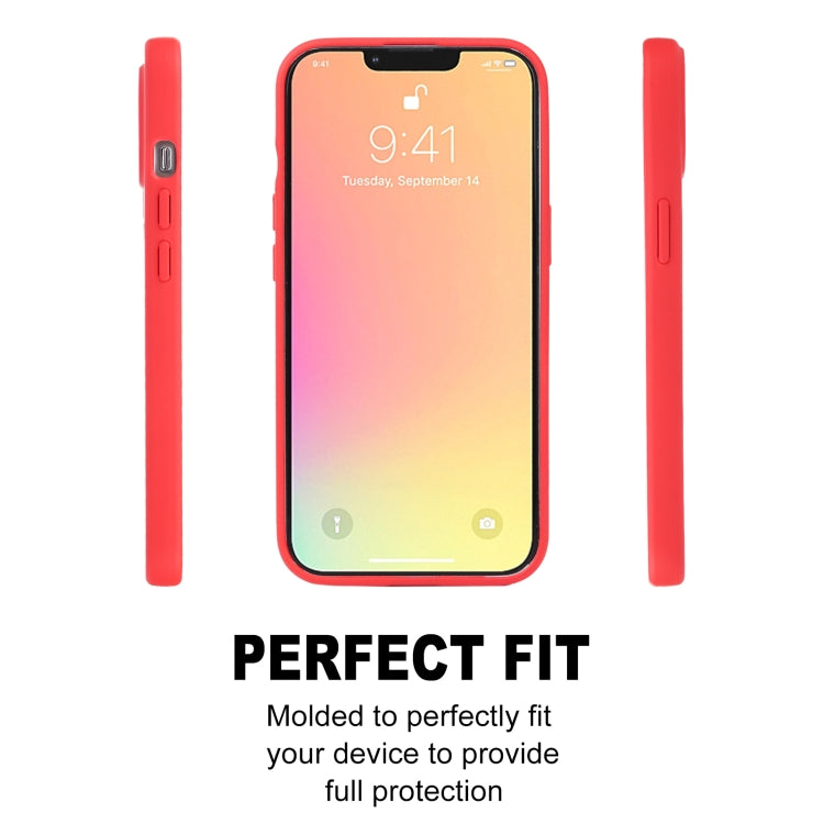 For iPhone 13 mini GOOSPERY SOFT FEELING Liquid TPU Shockproof Soft Case (Red) - HoMEdemic™ 