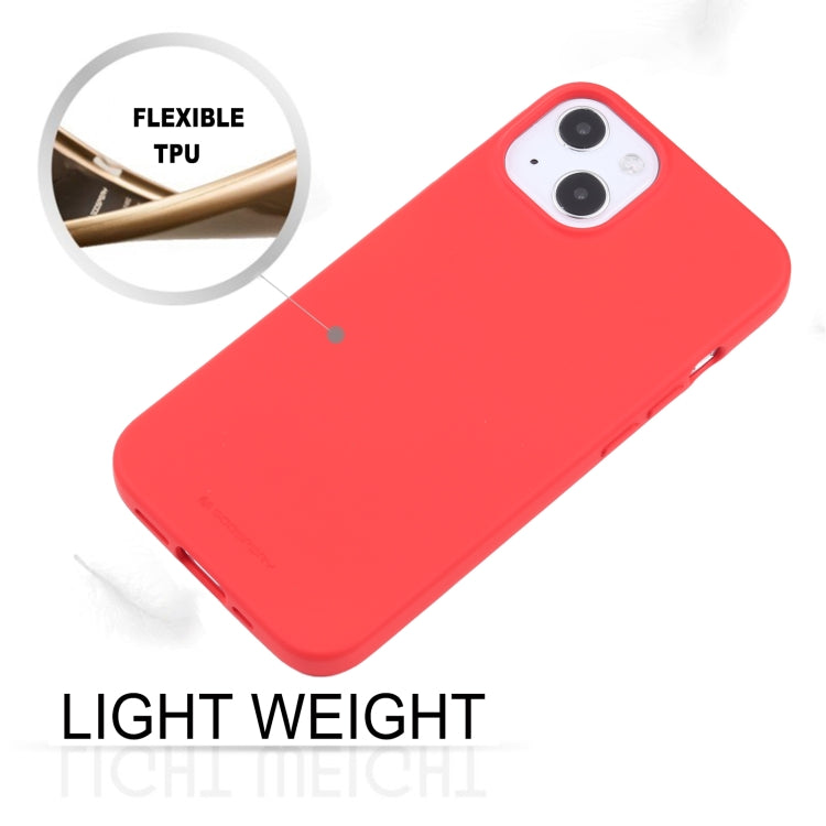 For iPhone 13 mini GOOSPERY SOFT FEELING Liquid TPU Shockproof Soft Case (Red) - HoMEdemic™ 