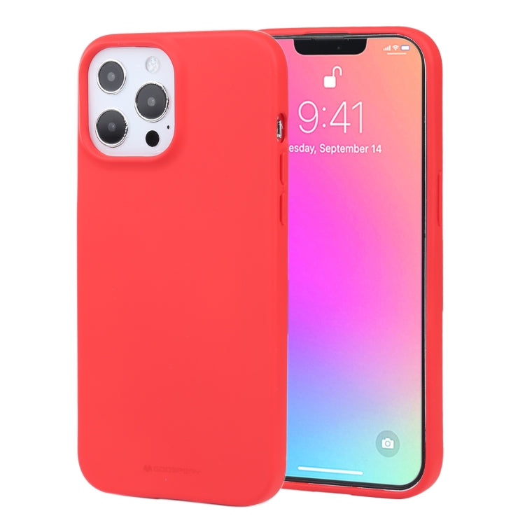 For iPhone 13 Pro GOOSPERY SOFT FEELING Liquid TPU Shockproof Soft Case (Red) - HoMEdemic™ 