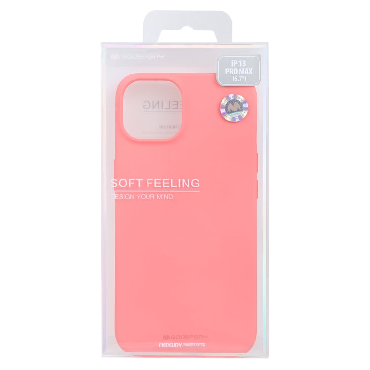 For iPhone 13 Pro GOOSPERY SOFT FEELING Liquid TPU Shockproof Soft Case (Pink) - HoMEdemic™ 