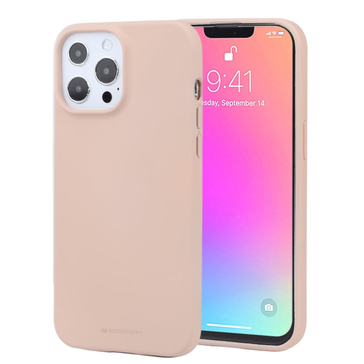 For iPhone 13 Pro Max GOOSPERY SOFT FEELING Liquid TPU Shockproof Soft Case (Light Pink) - HoMEdemic™ 