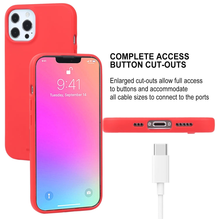 For iPhone 13 Pro Max GOOSPERY SOFT FEELING Liquid TPU Shockproof Soft Case (Light Pink) - HoMEdemic™ 