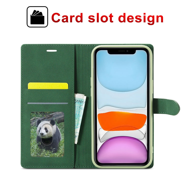 For iPhone 13 Pro Forwenw F1 Series Matte Strong Magnetism Horizontal Flip Leather Case with Holder & Card Slots & Wallet & Photo Frame (Green) - HoMEdemic™ 