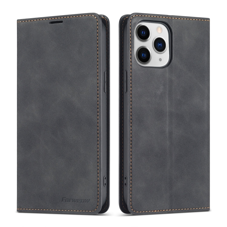 For iPhone 13 Pro Forwenw Dream Series Magnetic Oil Edge Horizontal Flip Leather Case with Holder & Card Slot & Photo Frame & Wallet (Black) - HoMEdemic™ 