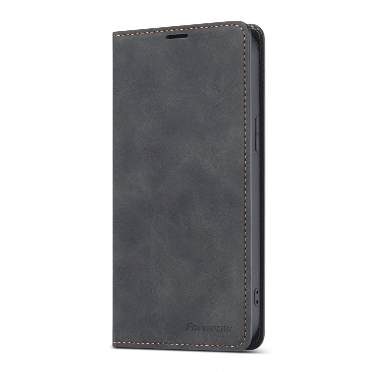 For iPhone 13 Pro Forwenw Dream Series Magnetic Oil Edge Horizontal Flip Leather Case with Holder & Card Slot & Photo Frame & Wallet (Black) - HoMEdemic™ 
