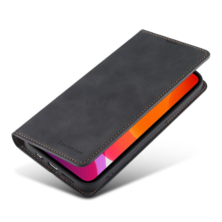 For iPhone 13 Pro Forwenw Dream Series Magnetic Oil Edge Horizontal Flip Leather Case with Holder & Card Slot & Photo Frame & Wallet (Black) - HoMEdemic™ 