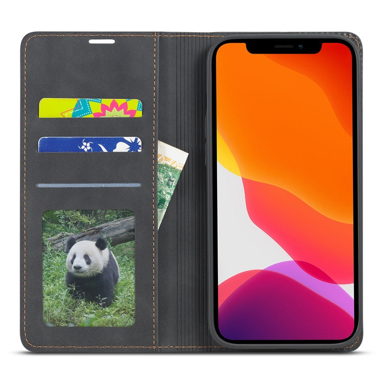 For iPhone 13 Pro Forwenw Dream Series Magnetic Oil Edge Horizontal Flip Leather Case with Holder & Card Slot & Photo Frame & Wallet (Black) - HoMEdemic™ 