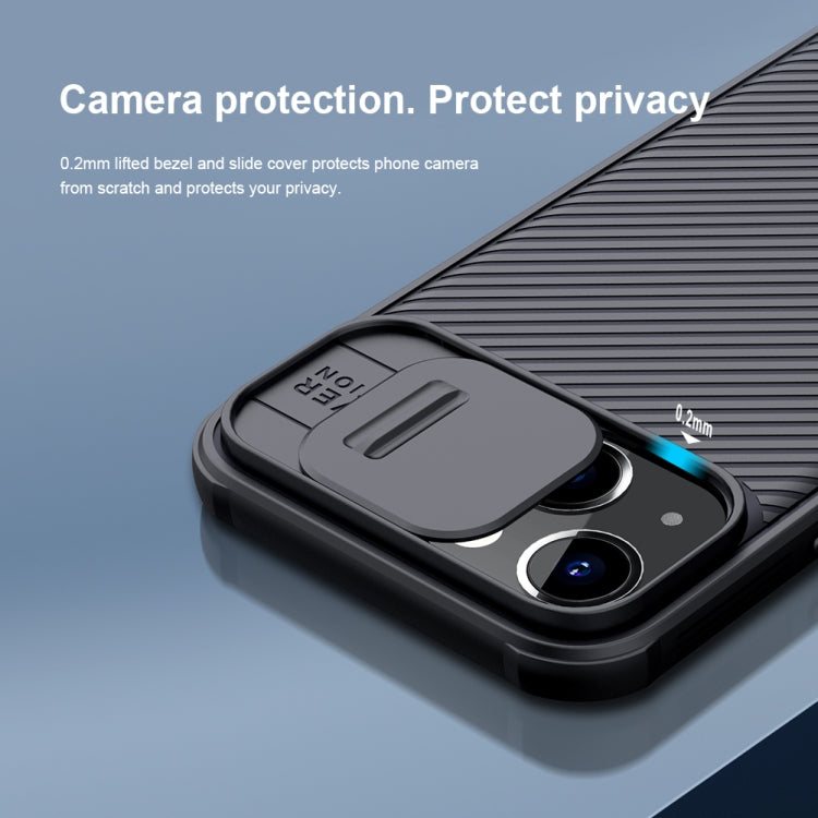 For iPhone 13 NILLKIN Black Mirror Pro Series Camshield Full Coverage Dust-proof Scratch Resistant Phone Case(Black) - HoMEdemic™ 