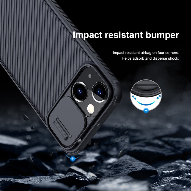 For iPhone 13 NILLKIN Black Mirror Pro Series Camshield Full Coverage Dust-proof Scratch Resistant Phone Case(Black) - HoMEdemic™ 