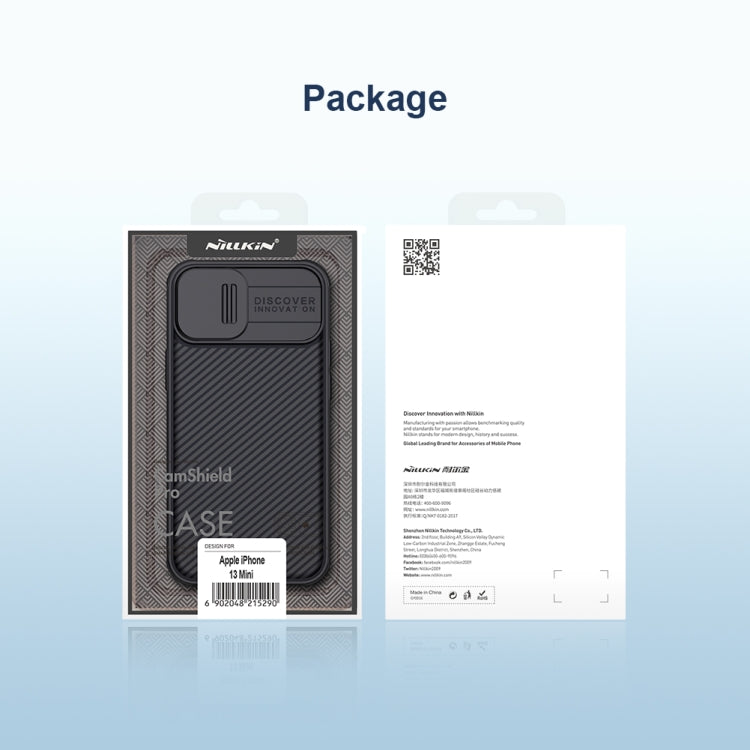 For iPhone 13 NILLKIN Black Mirror Pro Series Camshield Full Coverage Dust-proof Scratch Resistant Phone Case(Black) - HoMEdemic™ 
