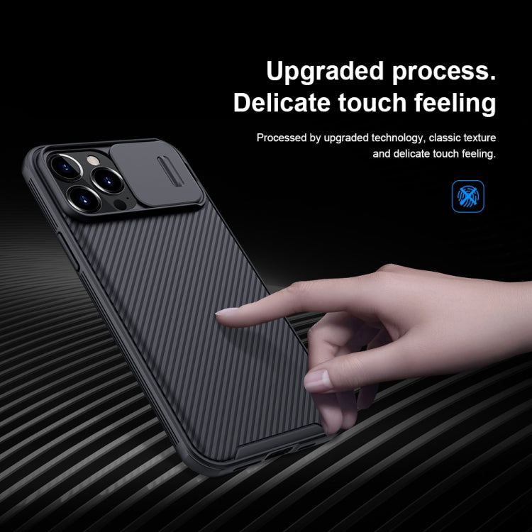 For iPhone 13 Pro Max NILLKIN Black Mirror Pro Series Camshield Full Coverage Dust-proof Scratch Resistant Phone Case (Black) - HoMEdemic™ 