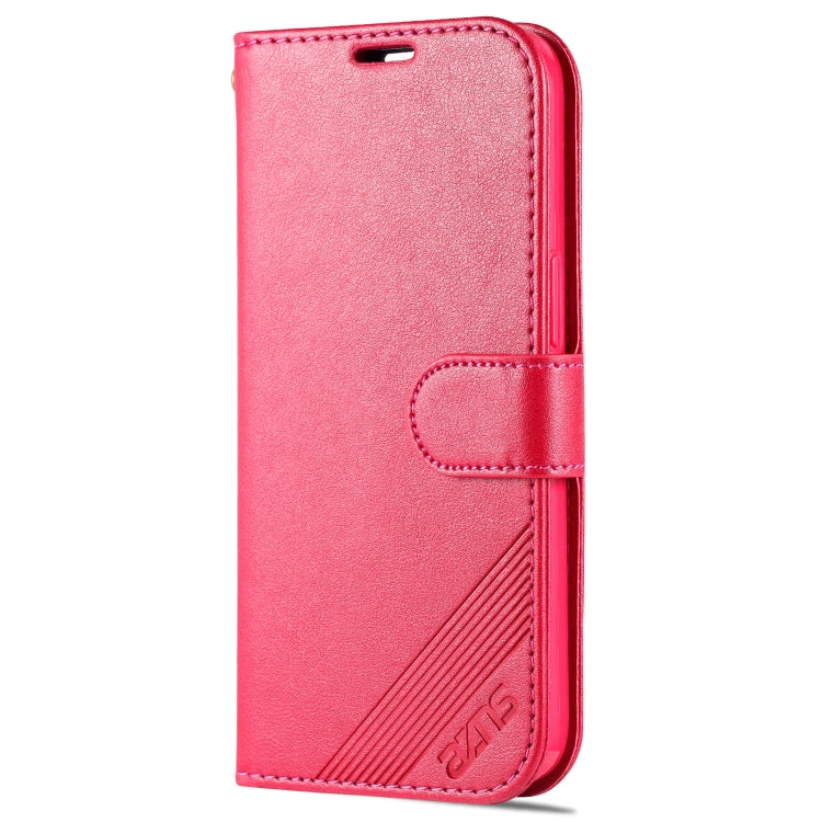 For iPhone 13 mini AZNS Sheepskin Texture Horizontal Flip Leather Case with Holder & Card Slots & Wallet (Red) - HoMEdemic™ 