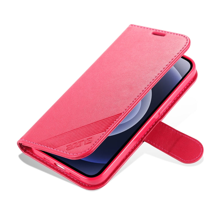 For iPhone 13 mini AZNS Sheepskin Texture Horizontal Flip Leather Case with Holder & Card Slots & Wallet (Red) - HoMEdemic™ 