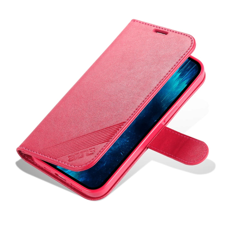 For iPhone 13 Pro AZNS Sheepskin Texture Horizontal Flip Leather Case with Holder & Card Slots & Wallet (Red) - HoMEdemic™ 