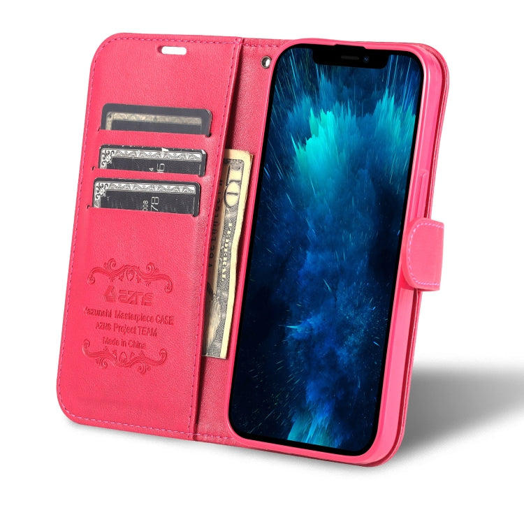 For iPhone 13 Pro AZNS Sheepskin Texture Horizontal Flip Leather Case with Holder & Card Slots & Wallet (Red) - HoMEdemic™ 