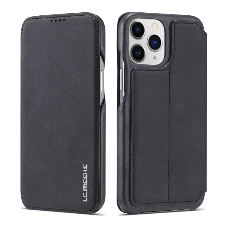 For iPhone 13 Pro LC.IMEEKE Hon Ancient Series Horizontal Flip Leather Case with Holder & Card Slot (Black) - HoMEdemic™ 