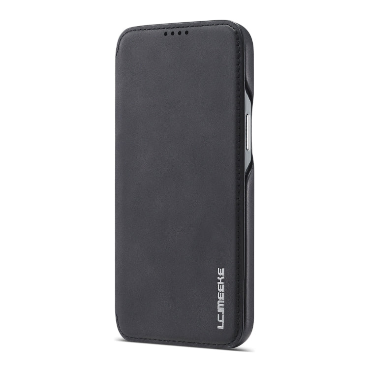 For iPhone 13 Pro LC.IMEEKE Hon Ancient Series Horizontal Flip Leather Case with Holder & Card Slot (Black) - HoMEdemic™ 