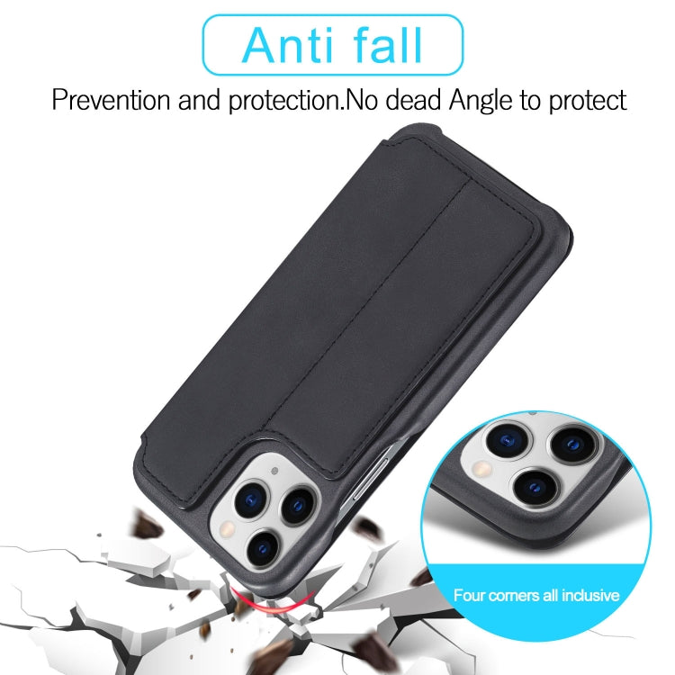 For iPhone 13 Pro LC.IMEEKE Hon Ancient Series Horizontal Flip Leather Case with Holder & Card Slot (Black) - HoMEdemic™ 