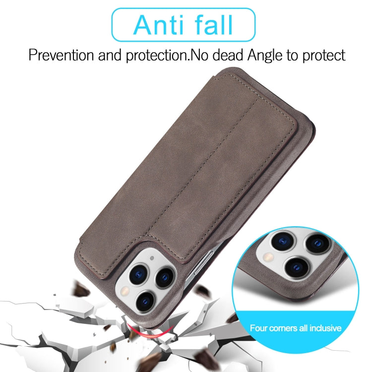 For iPhone 13 Pro LC.IMEEKE Hon Ancient Series Horizontal Flip Leather Case with Holder & Card Slot (Coffee) - HoMEdemic™ 