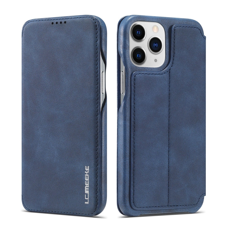 For iPhone 13 Pro LC.IMEEKE Hon Ancient Series Horizontal Flip Leather Case with Holder & Card Slot (Blue) - HoMEdemic™ 