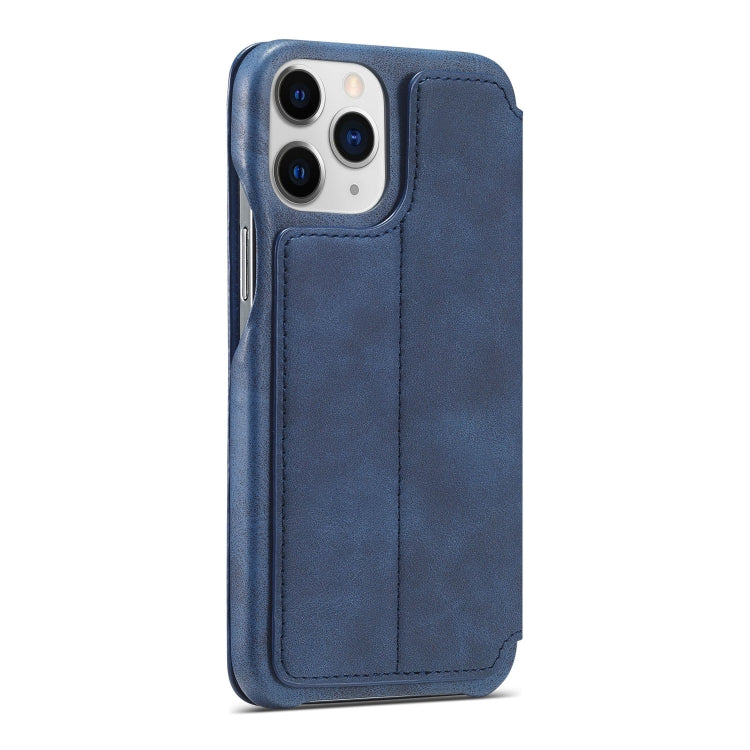 For iPhone 13 Pro LC.IMEEKE Hon Ancient Series Horizontal Flip Leather Case with Holder & Card Slot (Blue) - HoMEdemic™ 