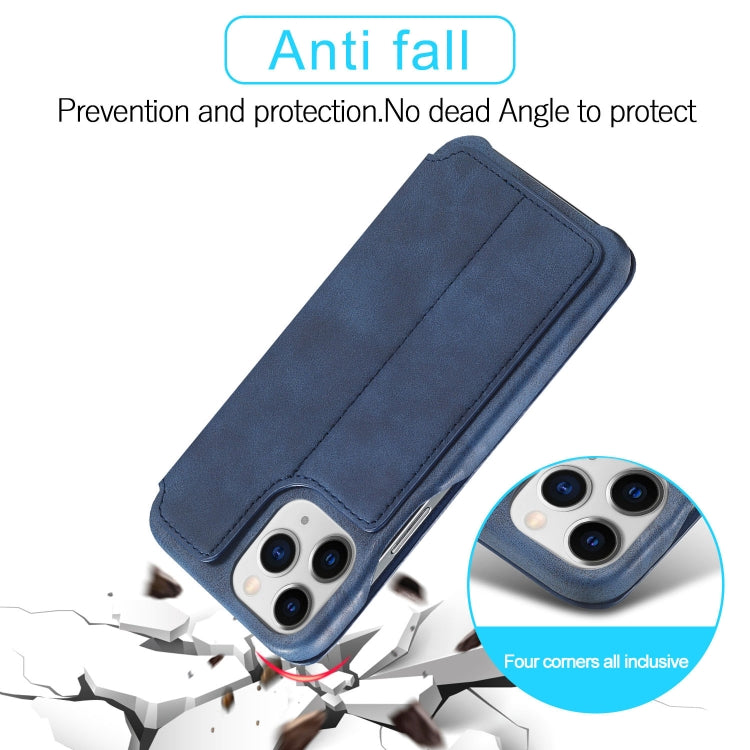 For iPhone 13 Pro LC.IMEEKE Hon Ancient Series Horizontal Flip Leather Case with Holder & Card Slot (Blue) - HoMEdemic™ 