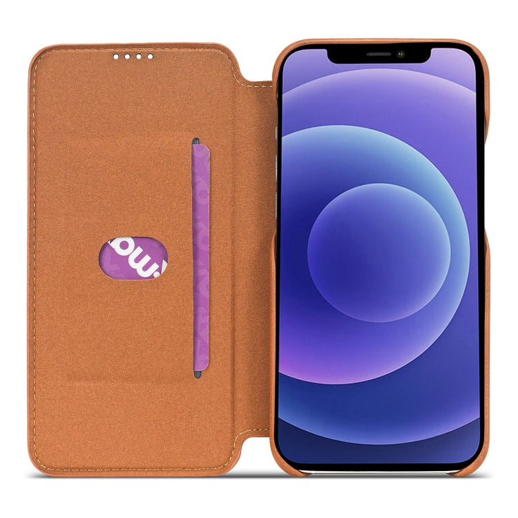 For iPhone 13 Pro LC.IMEEKE Hon Ancient Series Horizontal Flip Leather Case with Holder & Card Slot (Brown) - HoMEdemic™ 