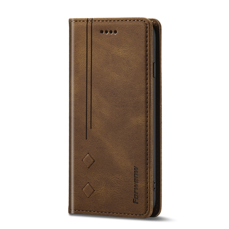 Forwenw F2 Series Magnetic Horizontal Flip Leather Case with Holder & Card Slots & Wallet For iPhone 8 Plus / 7 Plus(Brown) - HoMEdemic™ 