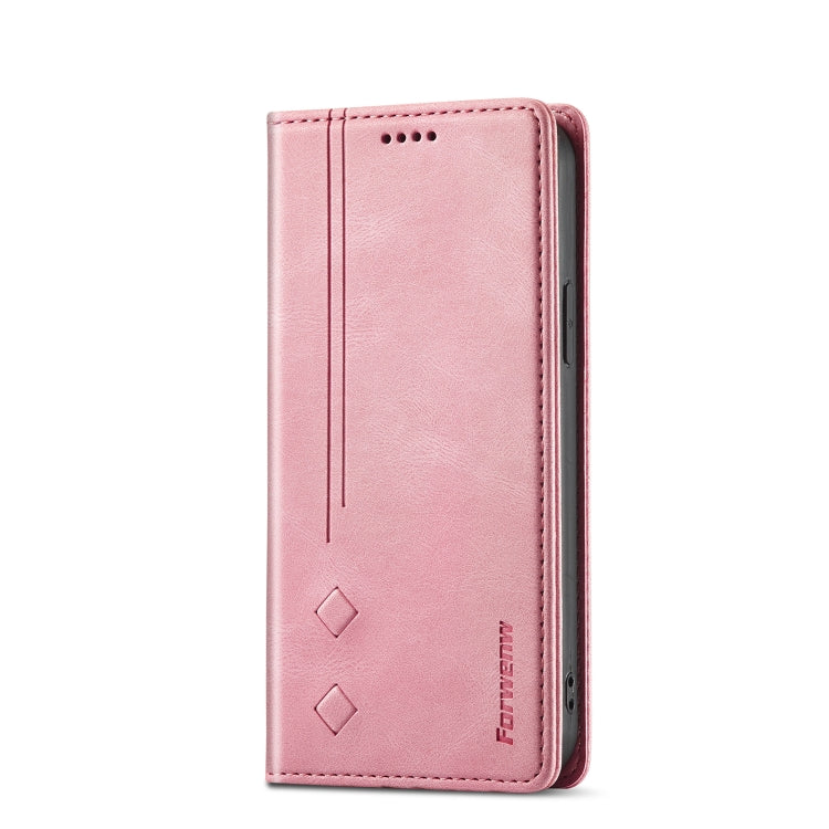 For iPhone 11 Pro Max Forwenw F2 Series Magnetic Horizontal Flip Leather Case with Holder & Card Slots & Wallet (Rose Gold) - HoMEdemic™ 