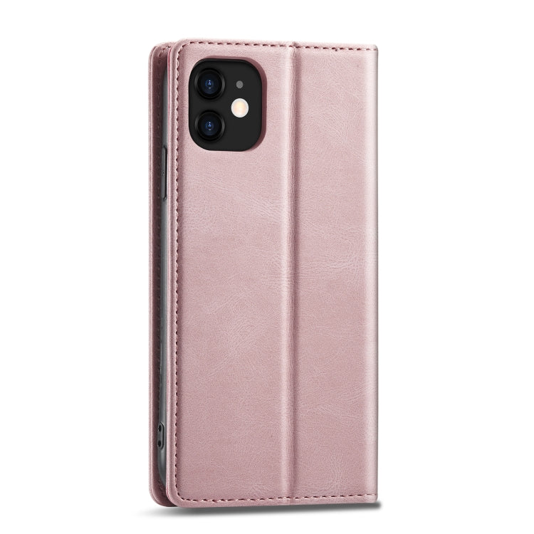 For iPhone 12 mini Forwenw F2 Series Magnetic Horizontal Flip Leather Case with Holder & Card Slots & Wallet (Rose Gold) - HoMEdemic™ 