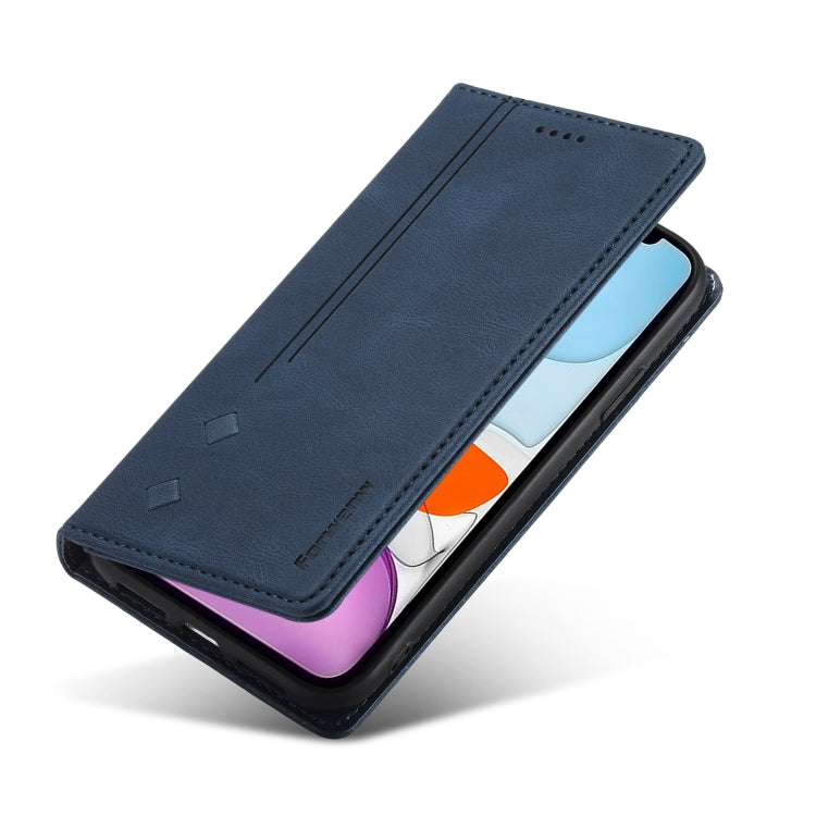For iPhone 13 mini Forwenw F2 Series Magnetic Horizontal Flip Leather Case with Holder & Card Slots & Wallet (Blue) - HoMEdemic™ 