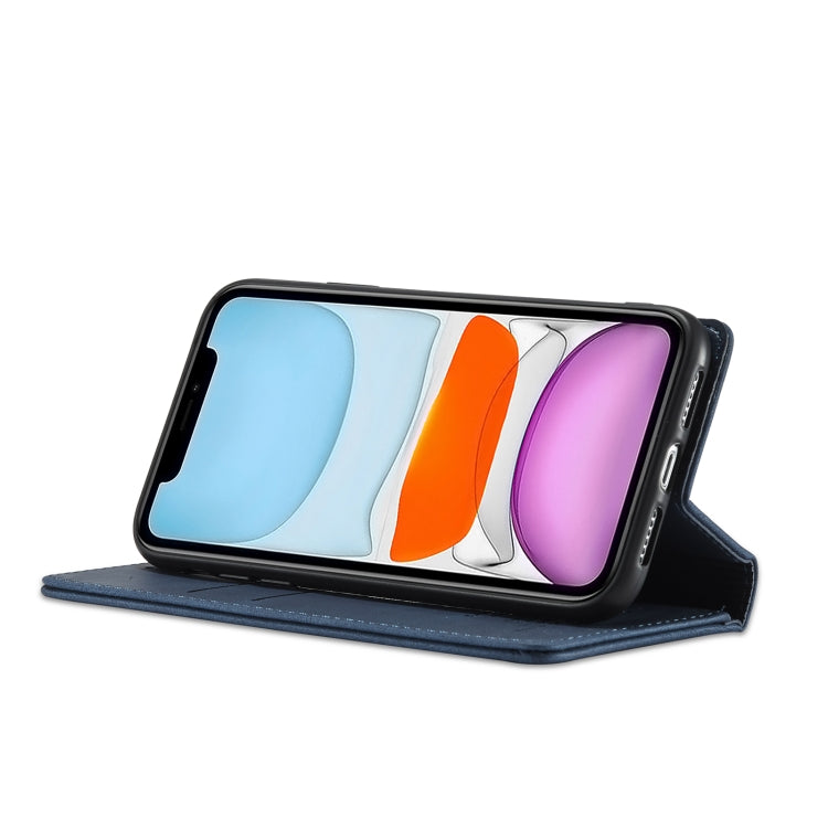 For iPhone 13 mini Forwenw F2 Series Magnetic Horizontal Flip Leather Case with Holder & Card Slots & Wallet (Blue) - HoMEdemic™ 