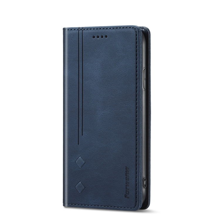 For iPhone 13 Forwenw F2 Series Magnetic Horizontal Flip Leather Case with Holder & Card Slots & Wallet(Blue) - HoMEdemic™ 