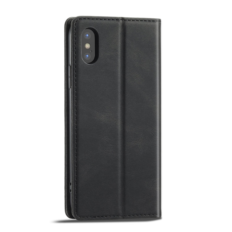 For iPhone X / XS Forwenw F2 Series Magnetic Horizontal Flip Leather Case with Holder & Card Slots & Wallet(Black) - HoMEdemic™ 