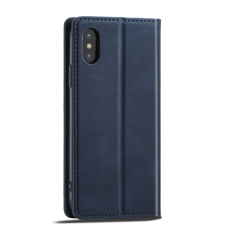 For iPhone X / XS Forwenw F2 Series Magnetic Horizontal Flip Leather Case with Holder & Card Slots & Wallet(Blue) - HoMEdemic™ 