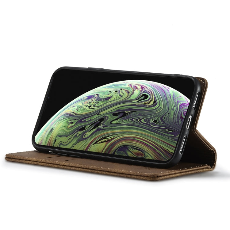 For iPhone XR Forwenw F2 Series Magnetic Horizontal Flip Leather Case with Holder & Card Slots & Wallet(Brown) - HoMEdemic™ 