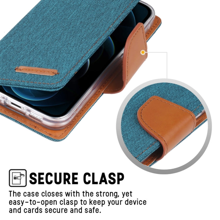 For iPhone 13 GOOSPERY CANVAS DIARY Canvas Texture Horizontal Flip PU Leather Case with Holder & Card Slots & Wallet(Red) - HoMEdemic™ 