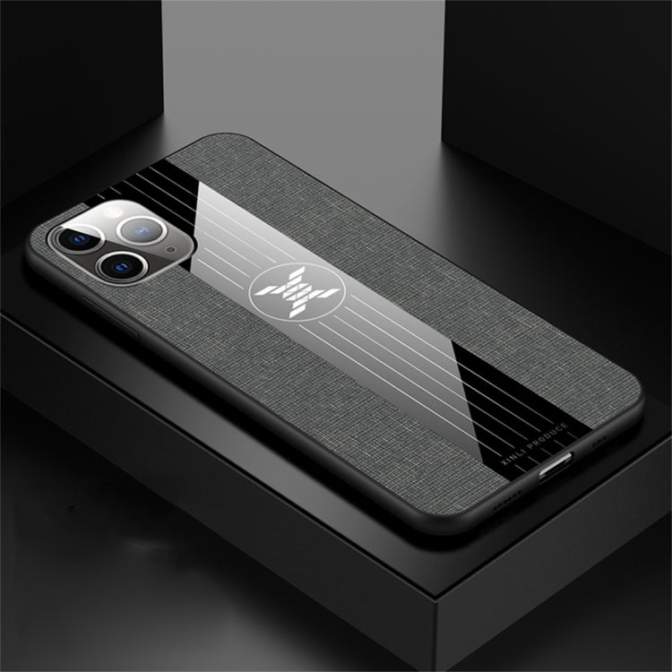 For iPhone 11 Pro XINLI Stitching Cloth Textue Shockproof TPU Protective Case(Grey) - HoMEdemic™ 