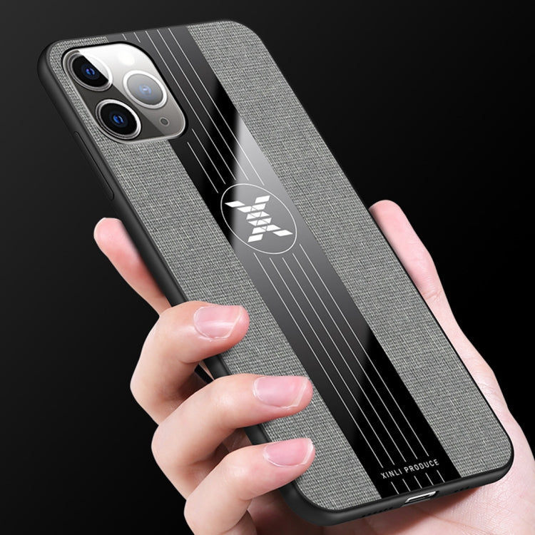 For iPhone 11 Pro Max XINLI Stitching Cloth Textue Shockproof TPU Protective Case(Brown) - HoMEdemic™ 