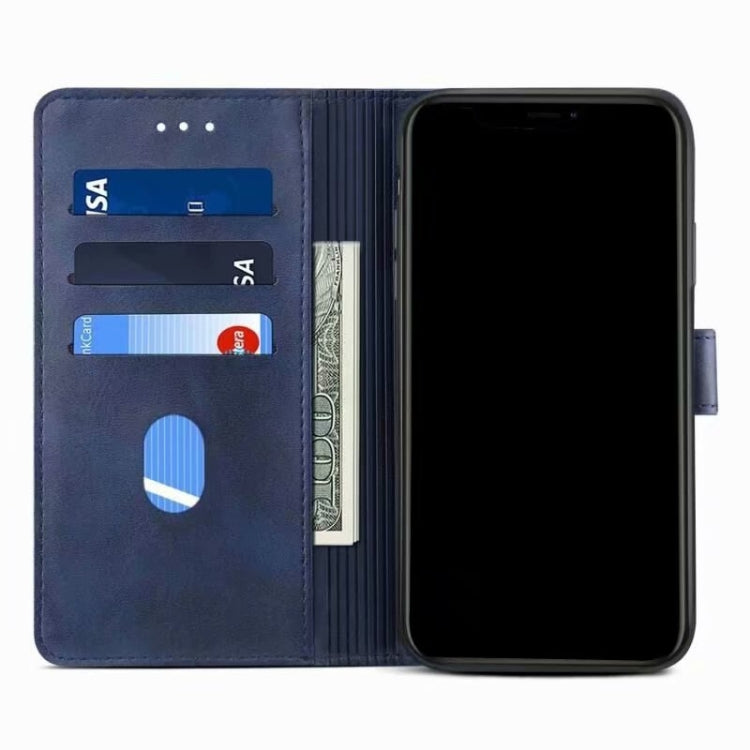 For iPhone 13 Pro GUSSIM Business Style Horizontal Flip Leather Case with Holder & Card Slots & Wallet (Blue) - HoMEdemic™ 