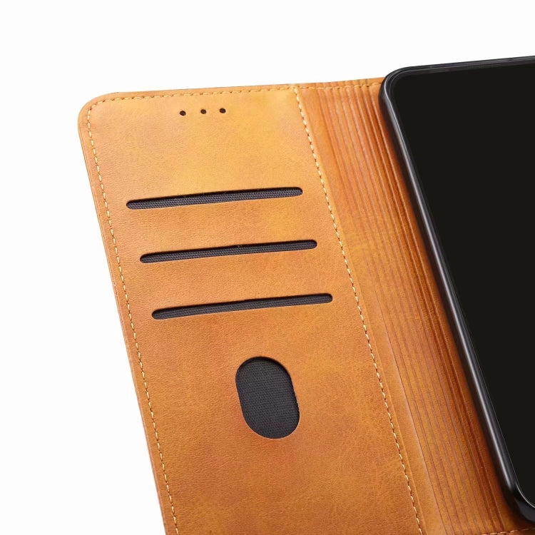 For iPhone 13 Pro Max GUSSIM Business Style Horizontal Flip Leather Case with Holder & Card Slots & Wallet (Brown) - HoMEdemic™ 