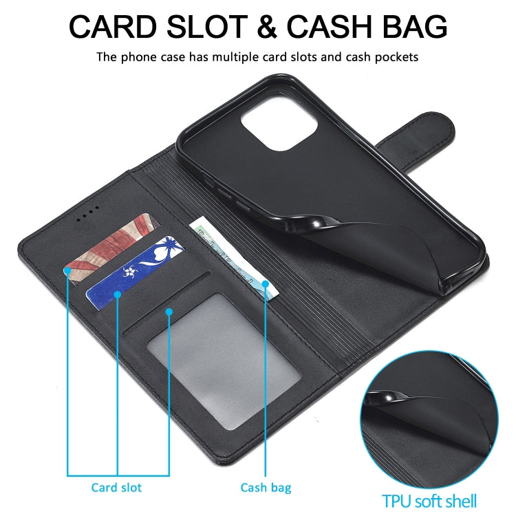 For iPhone 13 Pro LC.IMEEKE Calf Texture Horizontal Flip Leather Case with Holder & Card Slots & Wallet (Black) - HoMEdemic™ 