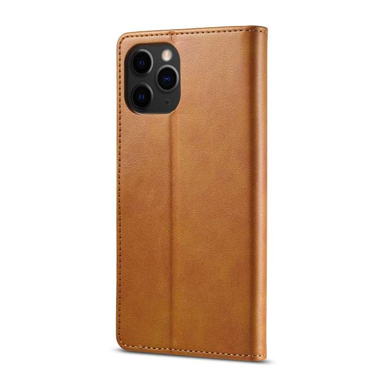 For iPhone 13 Pro LC.IMEEKE Calf Texture Horizontal Flip Leather Case with Holder & Card Slots & Wallet (Yellow) - HoMEdemic™ 