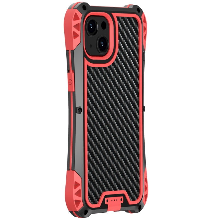 For iPhone 13 mini R-JUST AMIRA Shockproof Dustproof Waterproof Metal Protective Case (Red) - HoMEdemic™ 