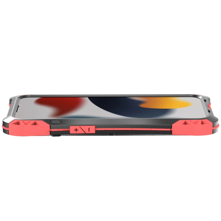 For iPhone 13 mini R-JUST AMIRA Shockproof Dustproof Waterproof Metal Protective Case (Red) - HoMEdemic™ 