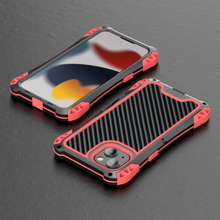 For iPhone 13 Pro R-JUST AMIRA Shockproof Dustproof Waterproof Metal Protective Case (Red) - HoMEdemic™ 