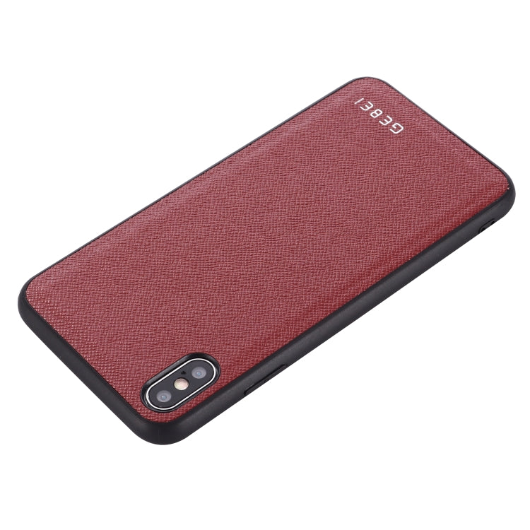 For iPhone 11 GEBEI Full-coverage Shockproof Leather Protective Case(Red) - HoMEdemic™ 