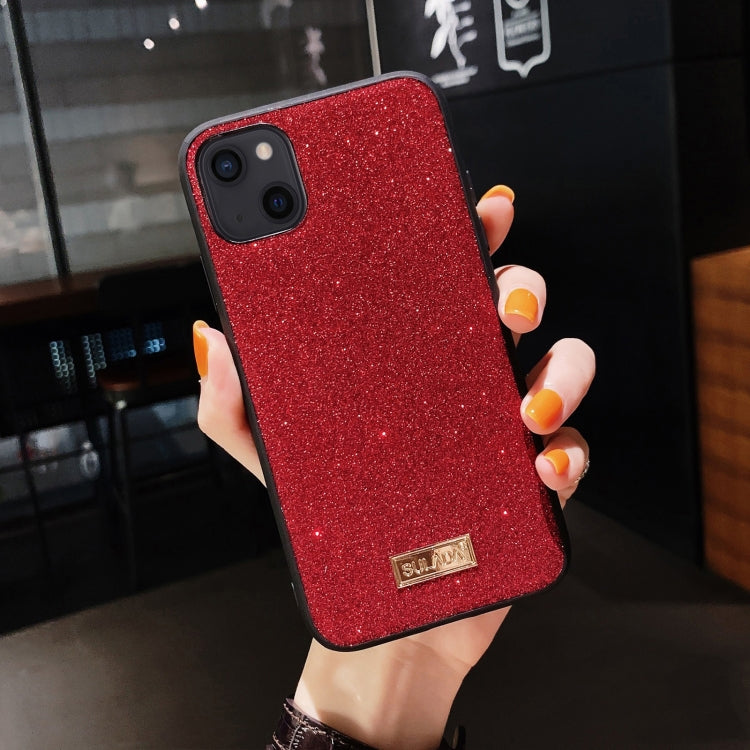 For iPhone 13 mini SULADA Shockproof TPU + Handmade Leather Case (Red) - HoMEdemic™ 
