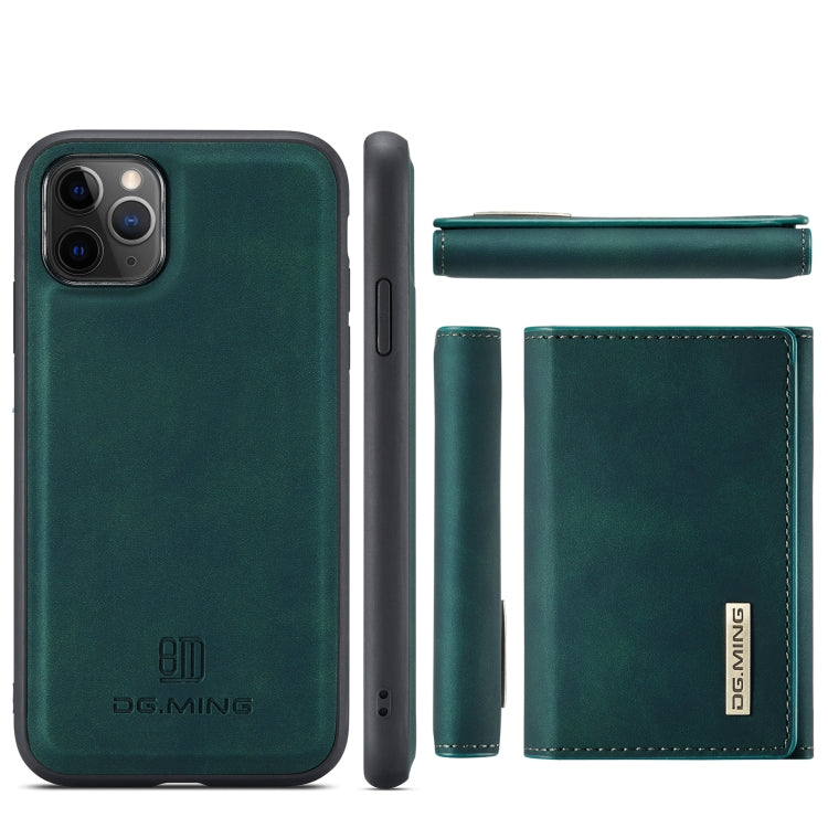 DG.MING M1 Series 3-Fold Multi Card Wallet  Back Cover Shockproof Case with Holder Function For iPhone 11 Pro(Green) - HoMEdemic™ 